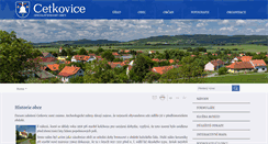 Desktop Screenshot of cetkovice.cz